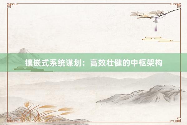 镶嵌式系统谋划：高效壮健的中枢架构